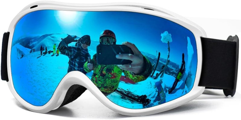 AVV Store Ski Goggles UV Protection, Anti-Fog Snowboard Snow Goggles OTG for Men Women Adults & Youths - Image 1